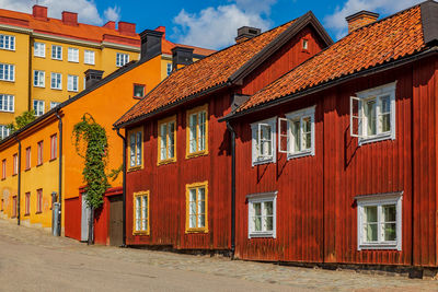 Houses in town