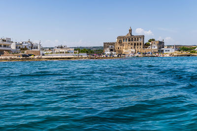 View of buildings at waterfront