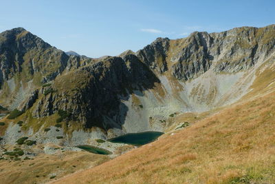 View from the mountain ridge at the ascent to bystra in the western tatras