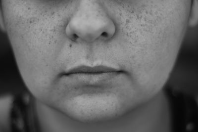 Close-up of woman mouth