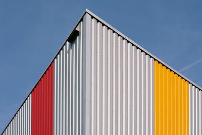 Low angle view of building against clear sky