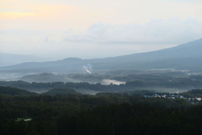 Scenic view of landscape against sky