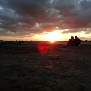 Sunset over landscape