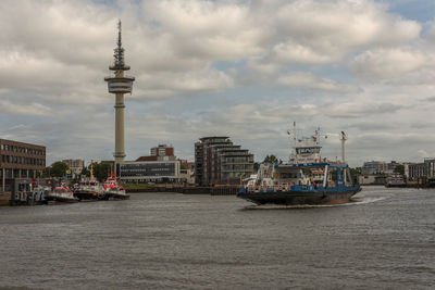 The 106 meter high bremerhaven radar tower