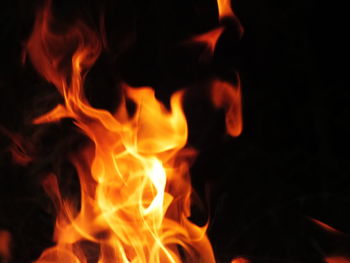 Close-up of bonfire