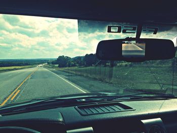 Road passing through landscape