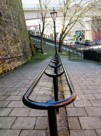 View of empty alley