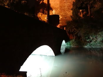 Close-up of bridge against sky
