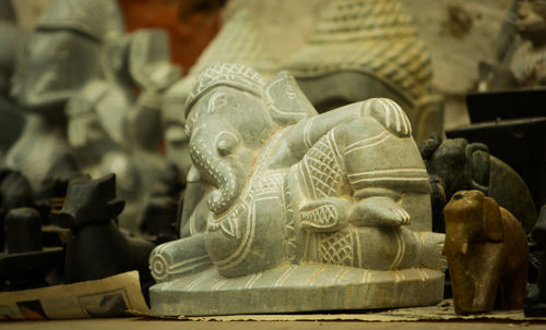 Close-up of buddha statue