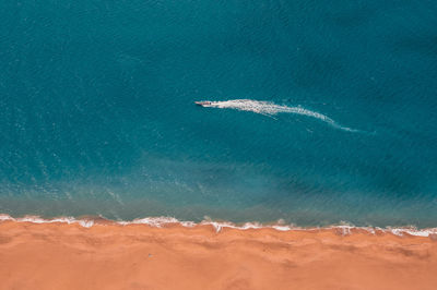 Helicopter view of beach