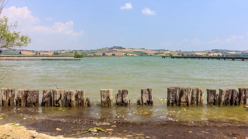 Scenic view of sea against sky