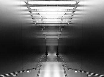 Row of illuminated lights