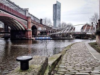 View of bridge in city