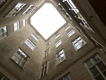Low angle view of building against sky