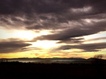 Scenic view of sky during sunset