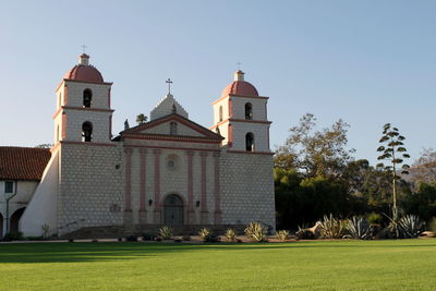 Facade of church