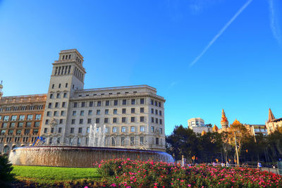 View of building against blue sky