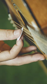 Close-up of hand