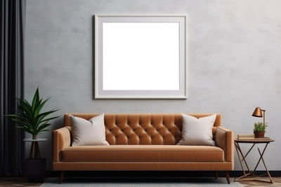Empty sofa at home