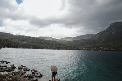 Scenic view of sea against sky