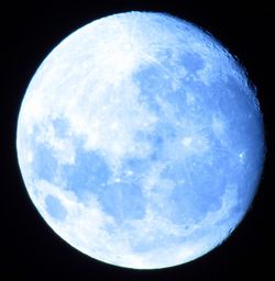 Scenic view of moon against sky at night