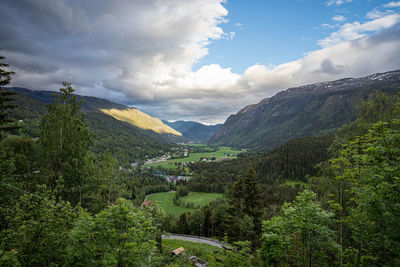 Scenic view of landscape against sky