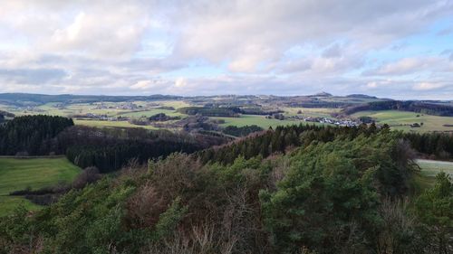 Scenic view of landscape against sky