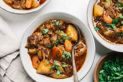 Beef stew recipe still life