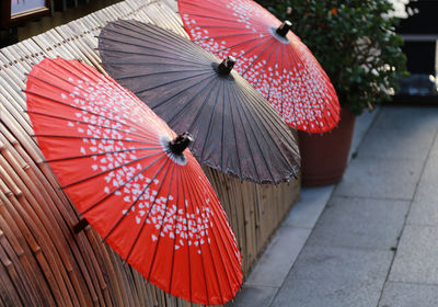 Colorful japanese umbrellas