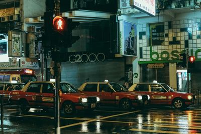 Cars on street