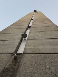 Low angle view of building against clear sky