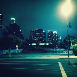 City street at night