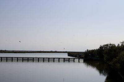 Pier on lake