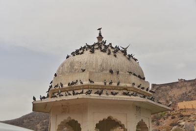 Low angle view of historical building