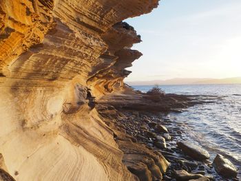 Rock formations at seaside