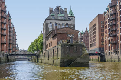 Impression of the speicherstadt, a historic warehouse district in hamburg, germany
