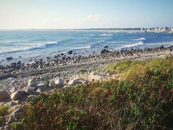 Scenic view of sea against sky