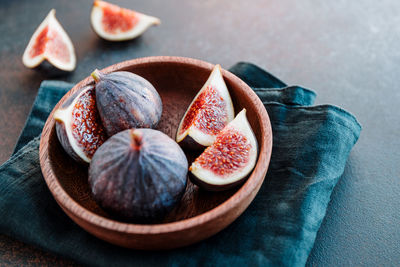 Close-up of fruits on table