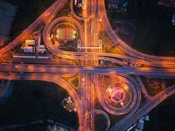 Aerial view of elevated road 