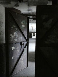 Interior of abandoned building