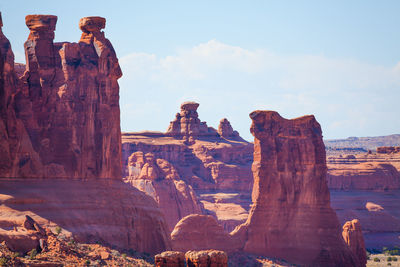 View of rock formations