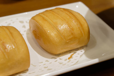 Close-up of sweet food on plate