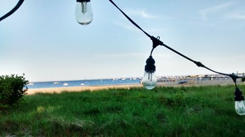 View of calm sea against sky
