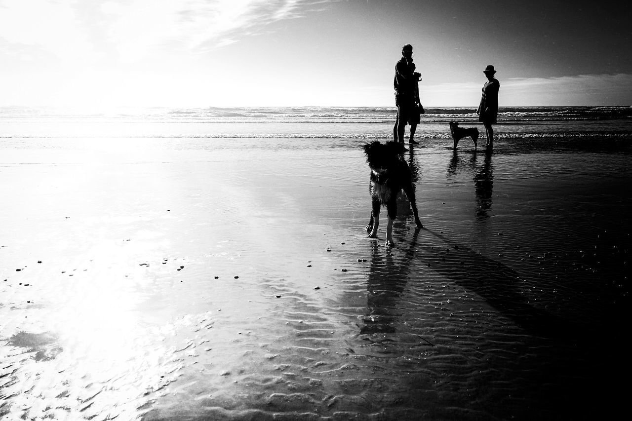 MEN ON BEACH