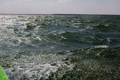 Close-up of sea against sky
