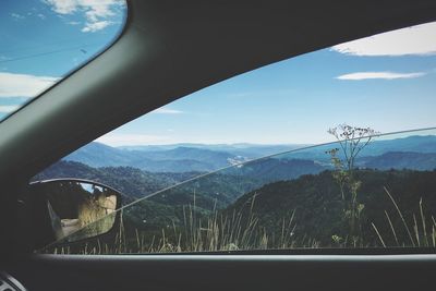 View of mountains against sky