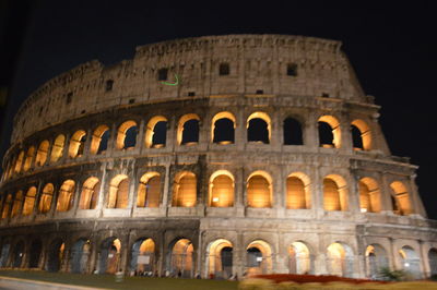 Low angle view of coliseum