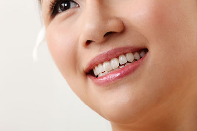 Close-up of smiling woman