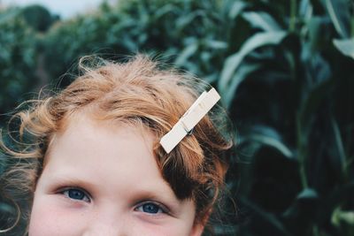 Close-up portrait of girl