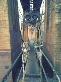 High angle view of bridge in city